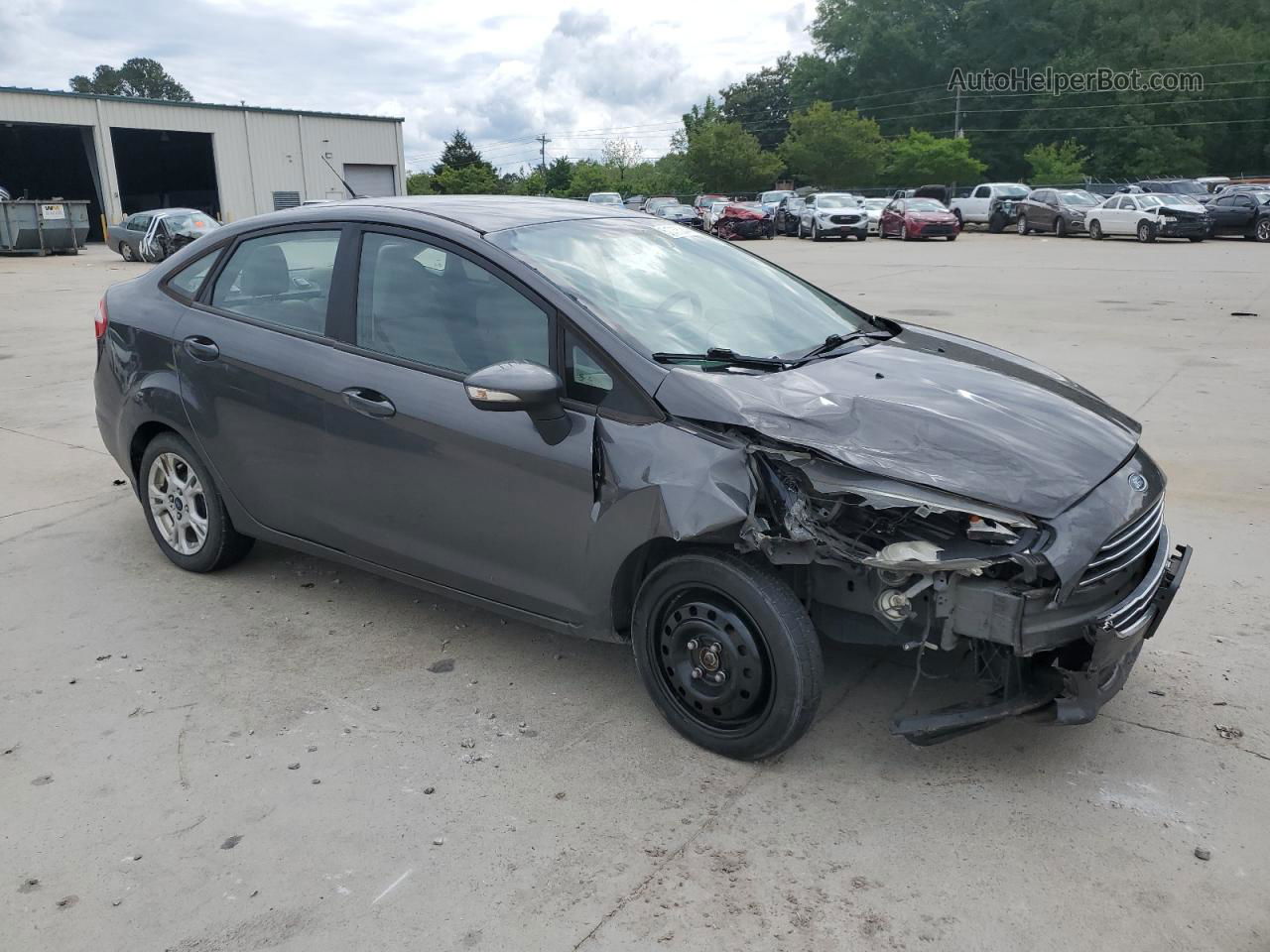 2015 Ford Fiesta Se Gray vin: 3FADP4BJXFM148016