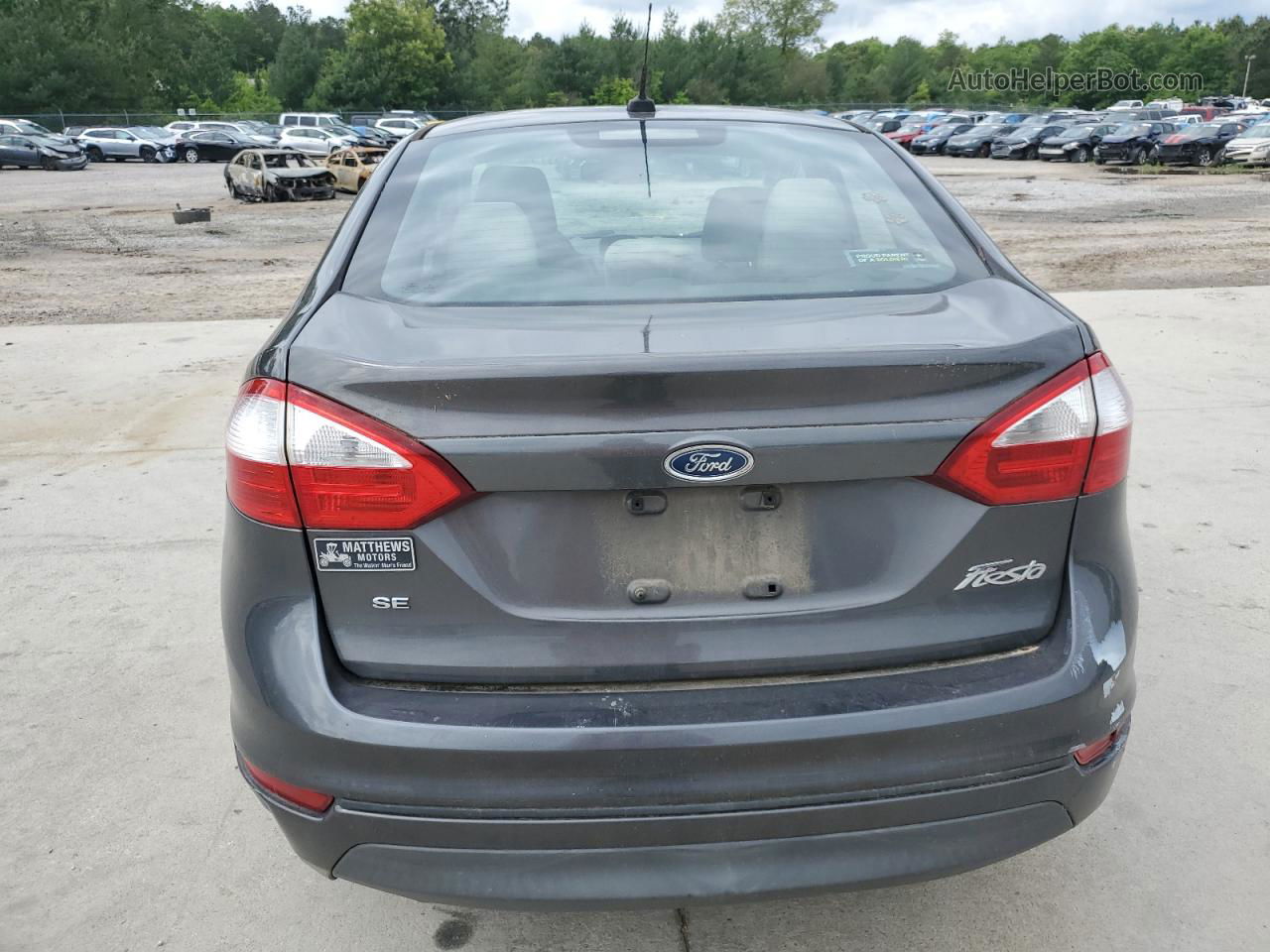 2015 Ford Fiesta Se Gray vin: 3FADP4BJXFM148016