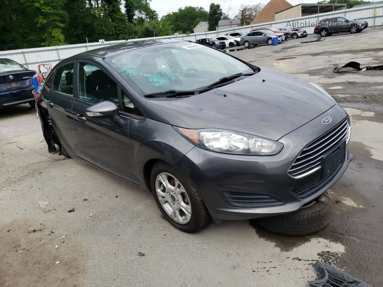 2016 Ford Fiesta Se Gray vin: 3FADP4BJXGM104101