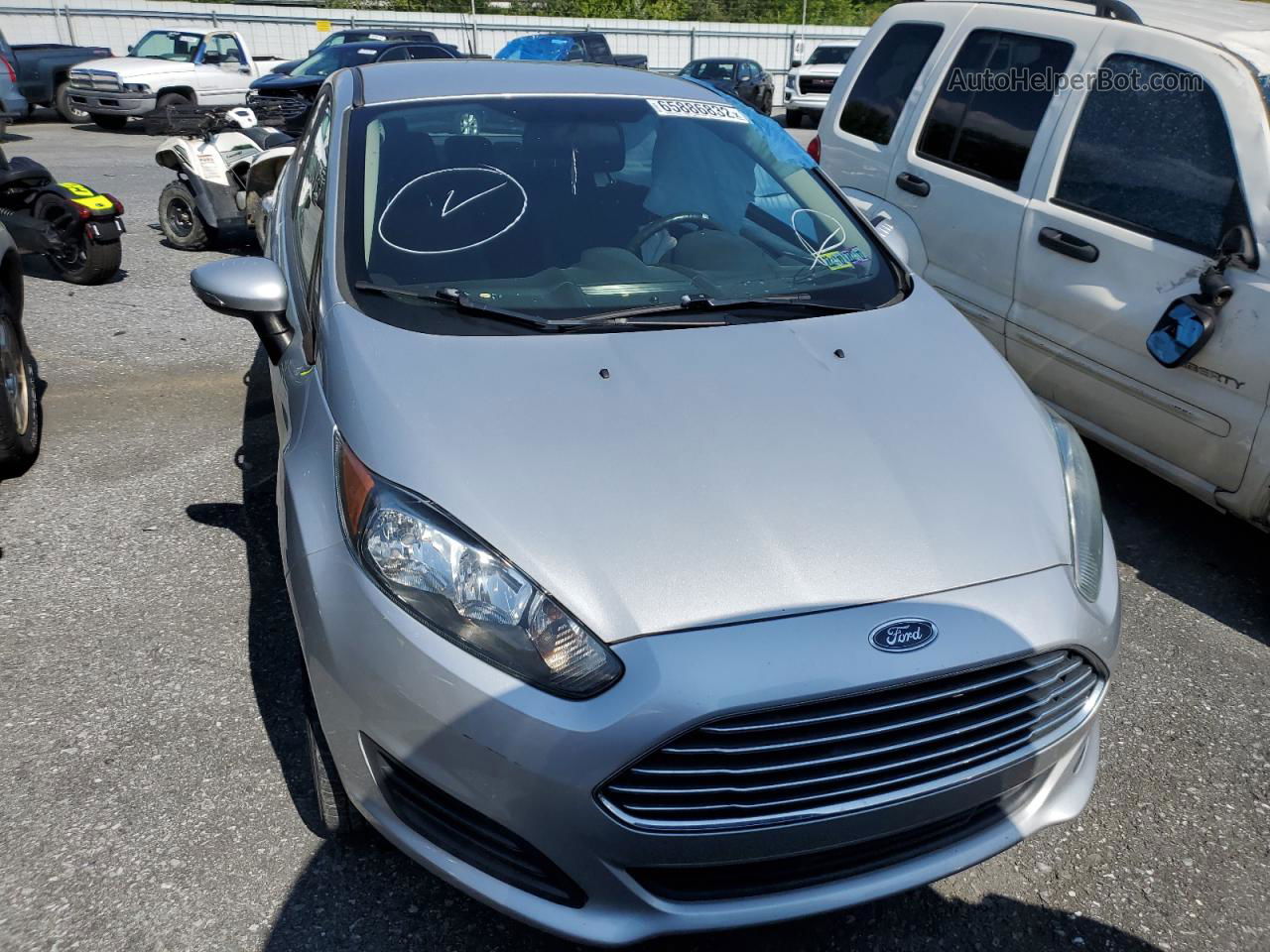 2016 Ford Fiesta Se Silver vin: 3FADP4BJXGM118337