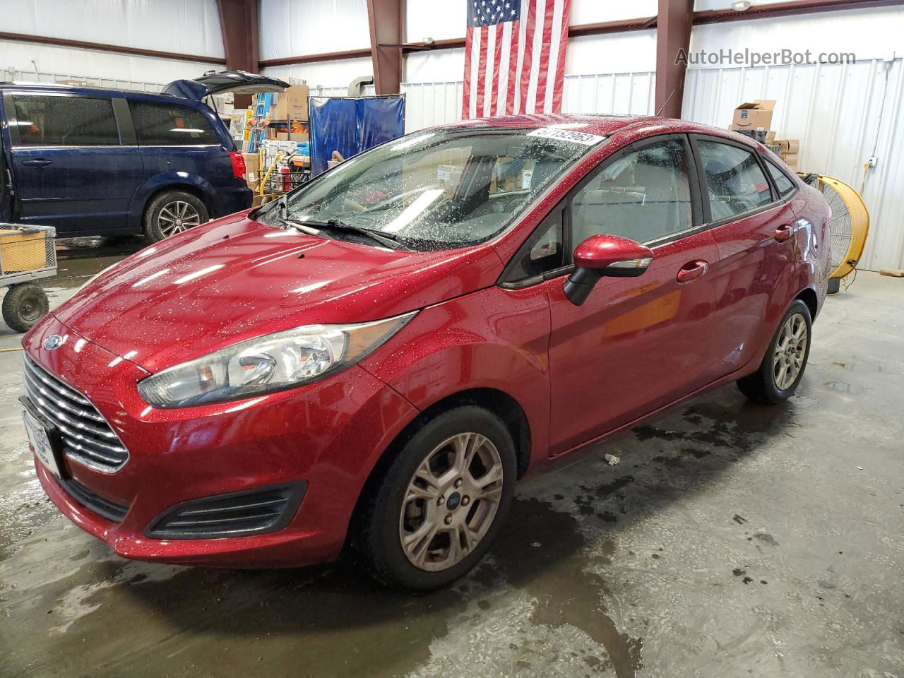 2016 Ford Fiesta Se Красный vin: 3FADP4BJXGM137888