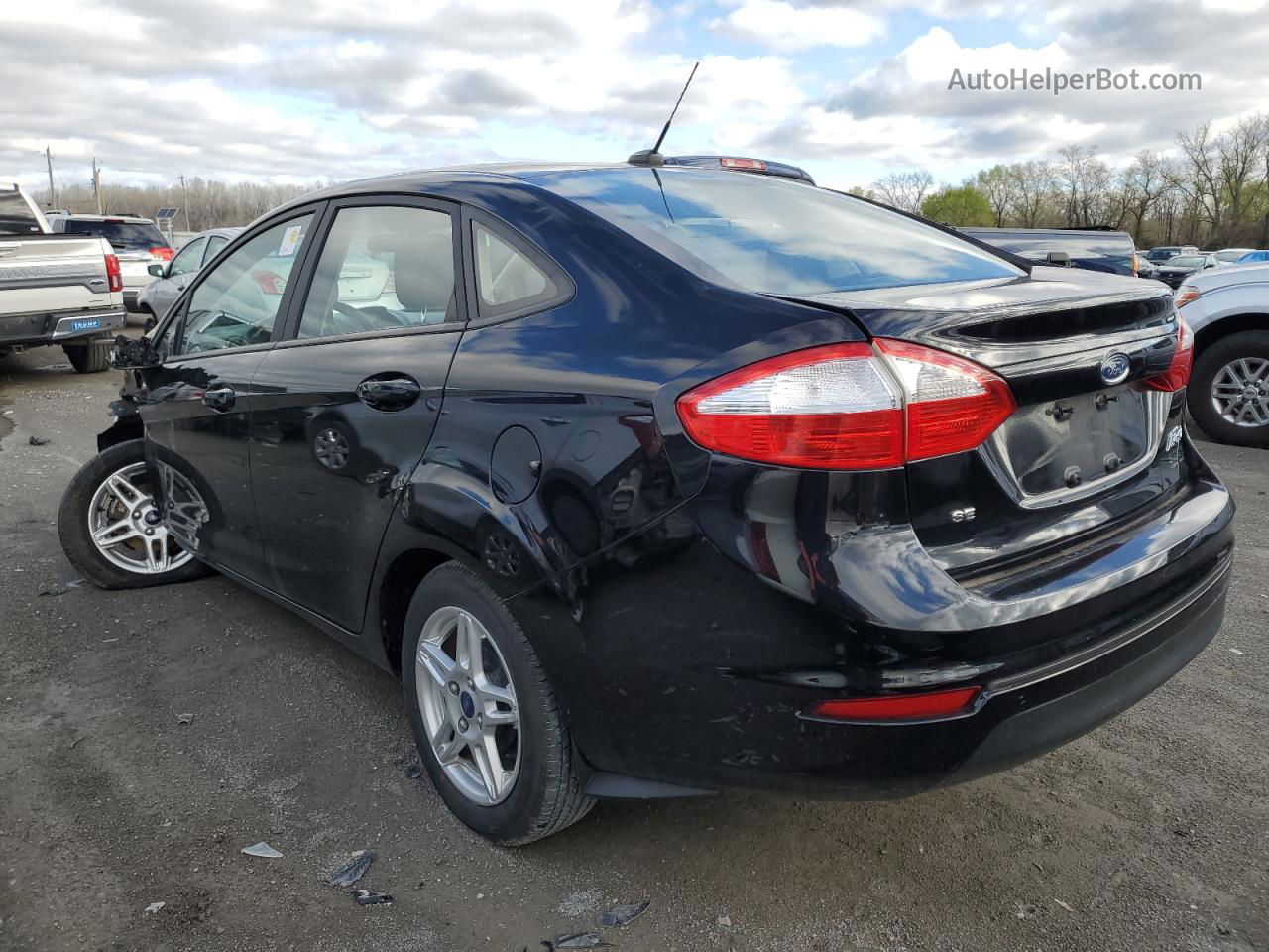 2017 Ford Fiesta Se Black vin: 3FADP4BJXHM109820