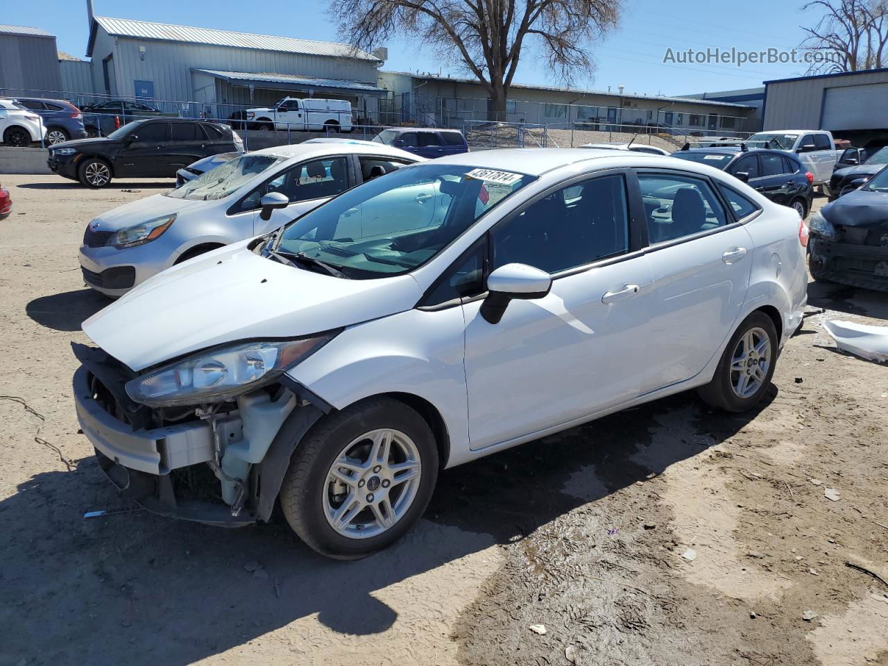 2017 Ford Fiesta Se White vin: 3FADP4BJXHM118811