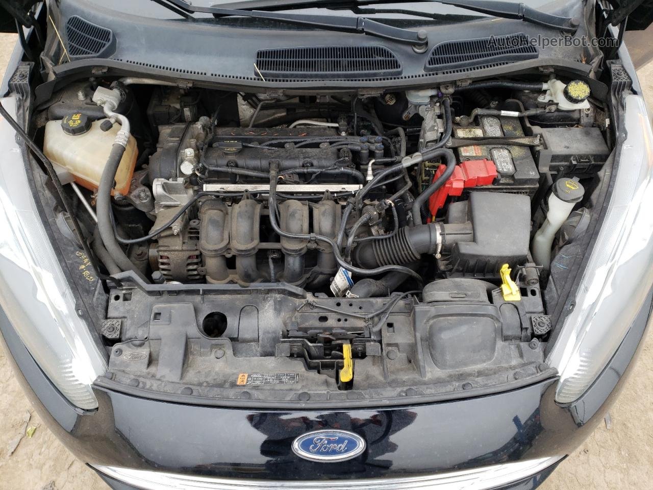 2017 Ford Fiesta Se Черный vin: 3FADP4BJXHM129713