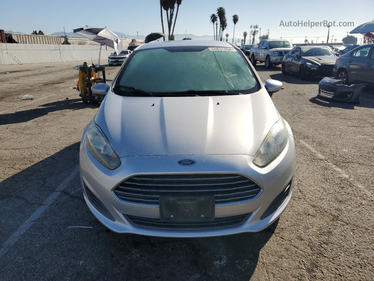 2017 Ford Fiesta Se Silver vin: 3FADP4BJXHM131736