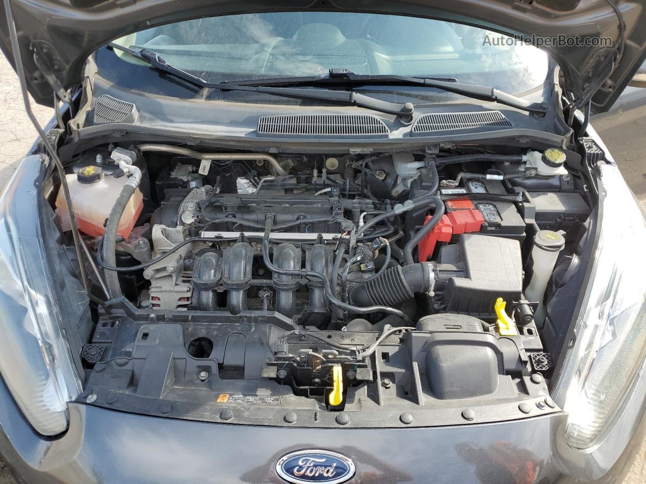 2019 Ford Fiesta Se Gray vin: 3FADP4BJXKM121165