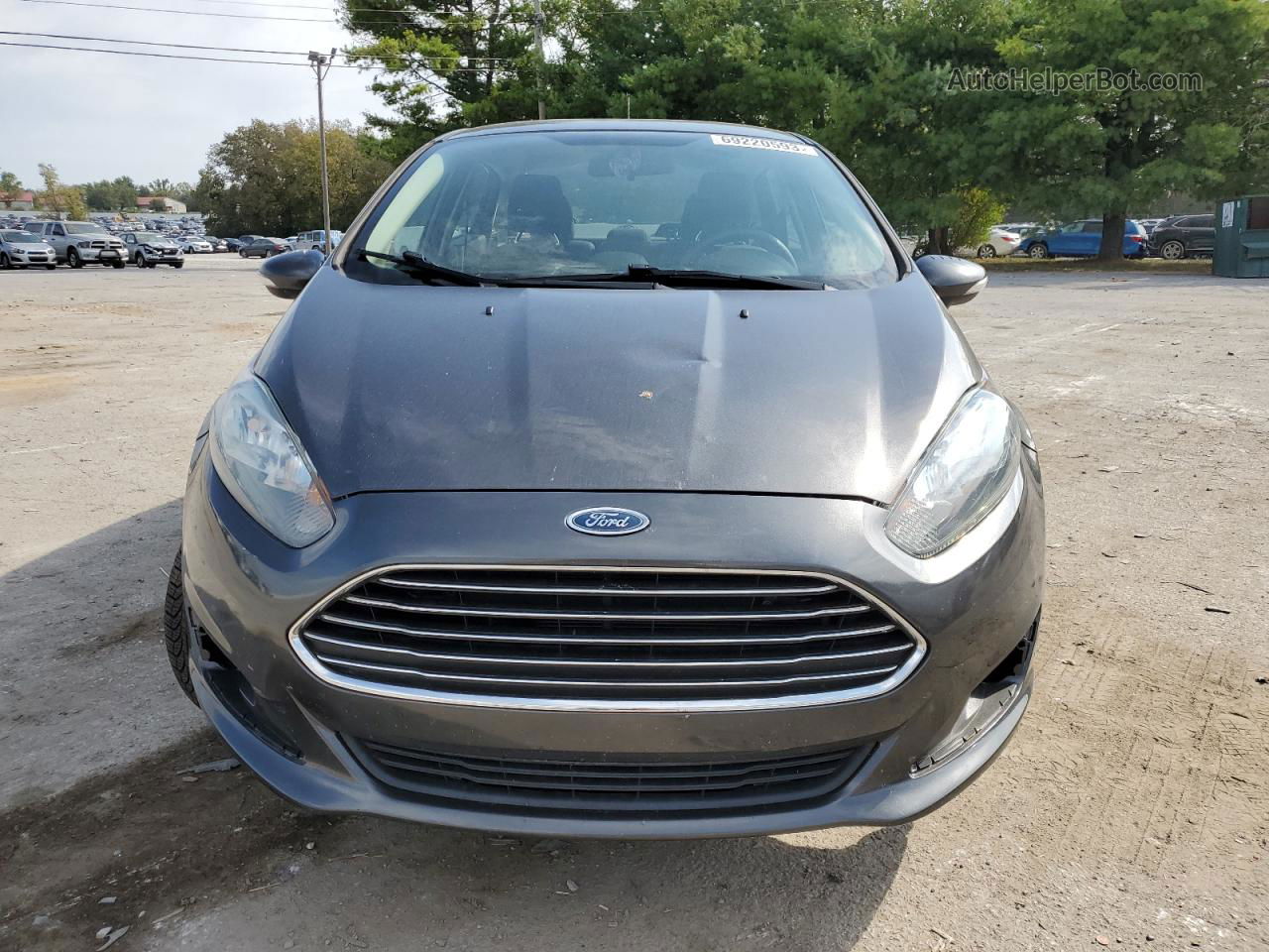 2019 Ford Fiesta Se Gray vin: 3FADP4BJXKM121165