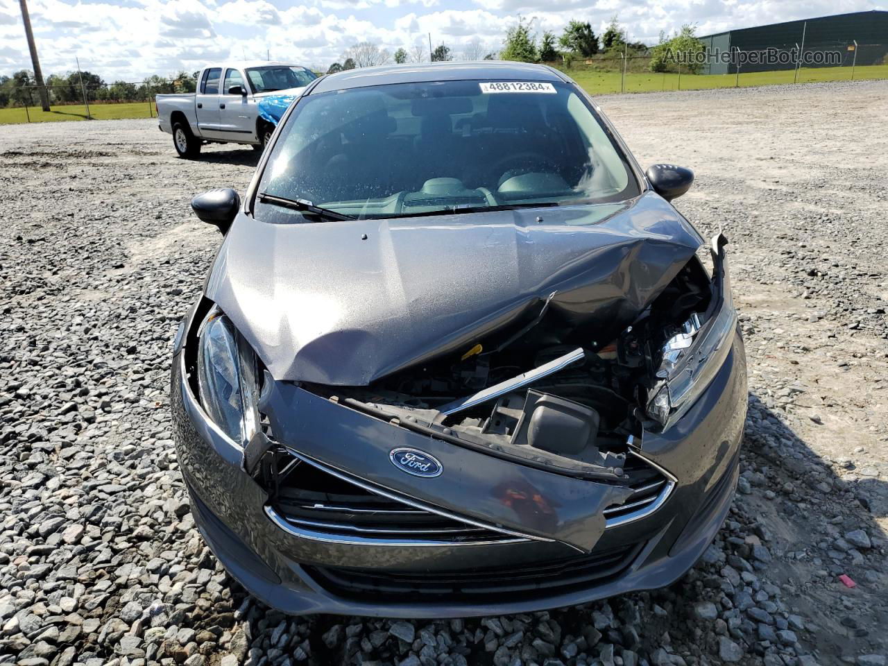 2019 Ford Fiesta Se Gray vin: 3FADP4BJXKM139262