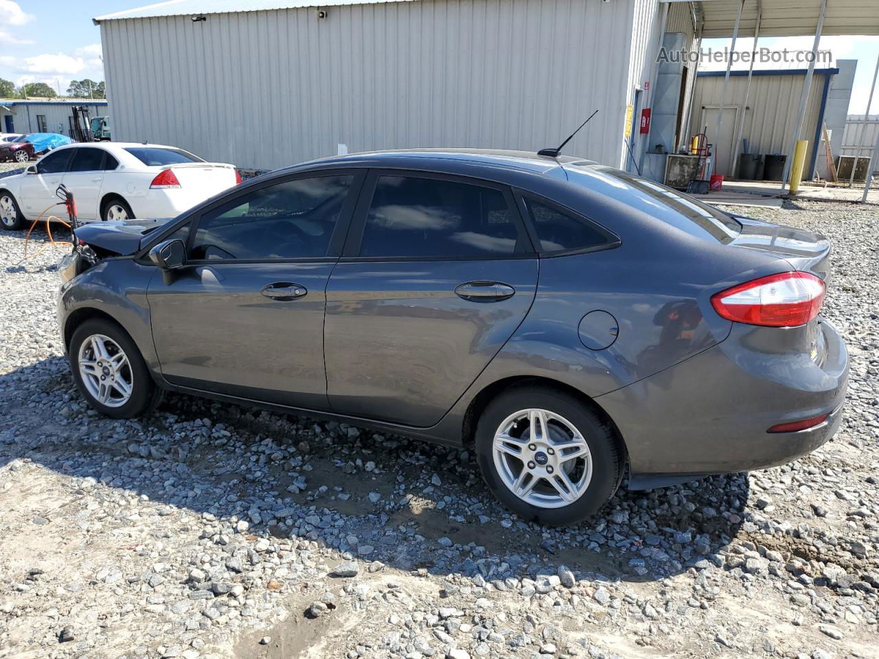 2019 Ford Fiesta Se Gray vin: 3FADP4BJXKM139262