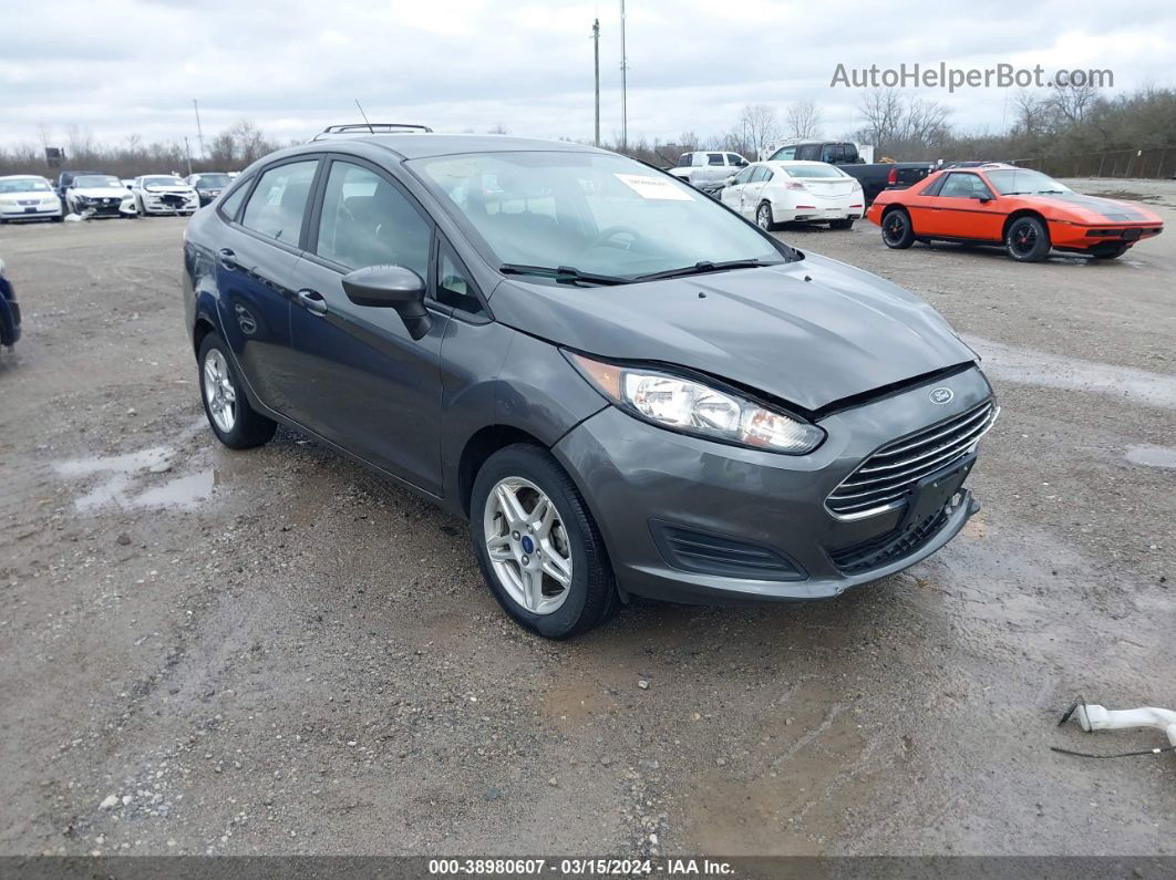 2019 Ford Fiesta Se Gray vin: 3FADP4BJXKM146843