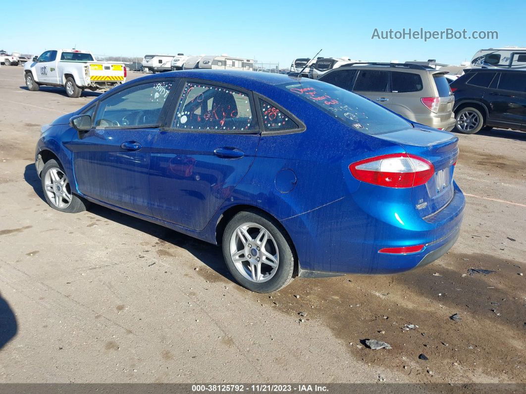 2019 Ford Fiesta Se Blue vin: 3FADP4BJXKM155946