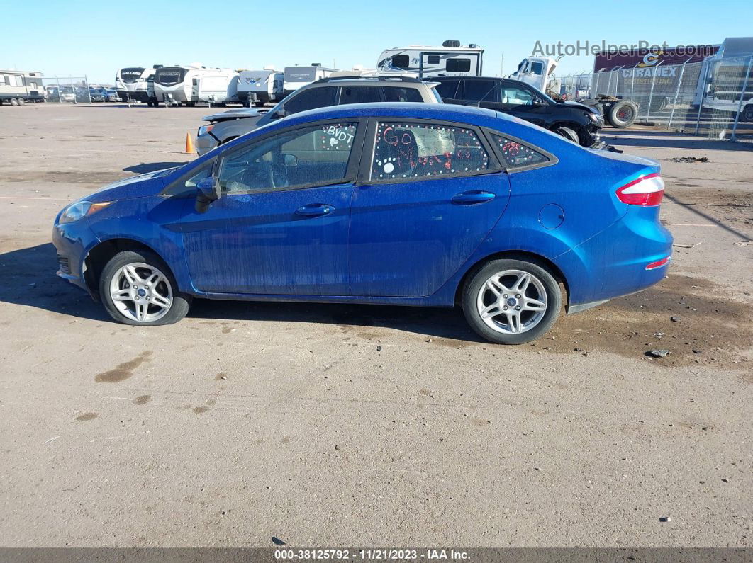 2019 Ford Fiesta Se Blue vin: 3FADP4BJXKM155946