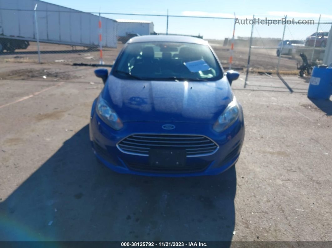 2019 Ford Fiesta Se Blue vin: 3FADP4BJXKM155946