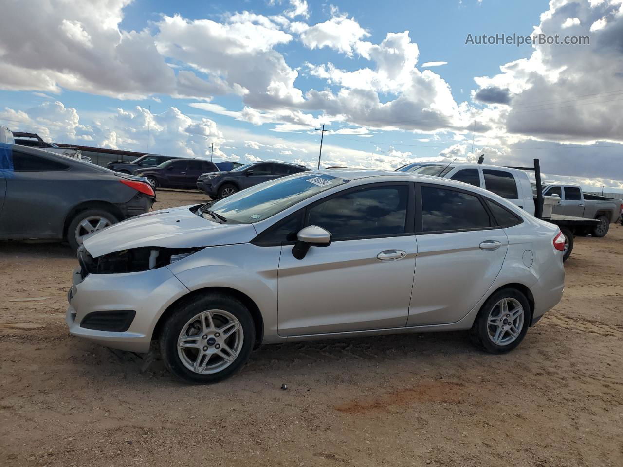 2019 Ford Fiesta Se Silver vin: 3FADP4BJXKM163139