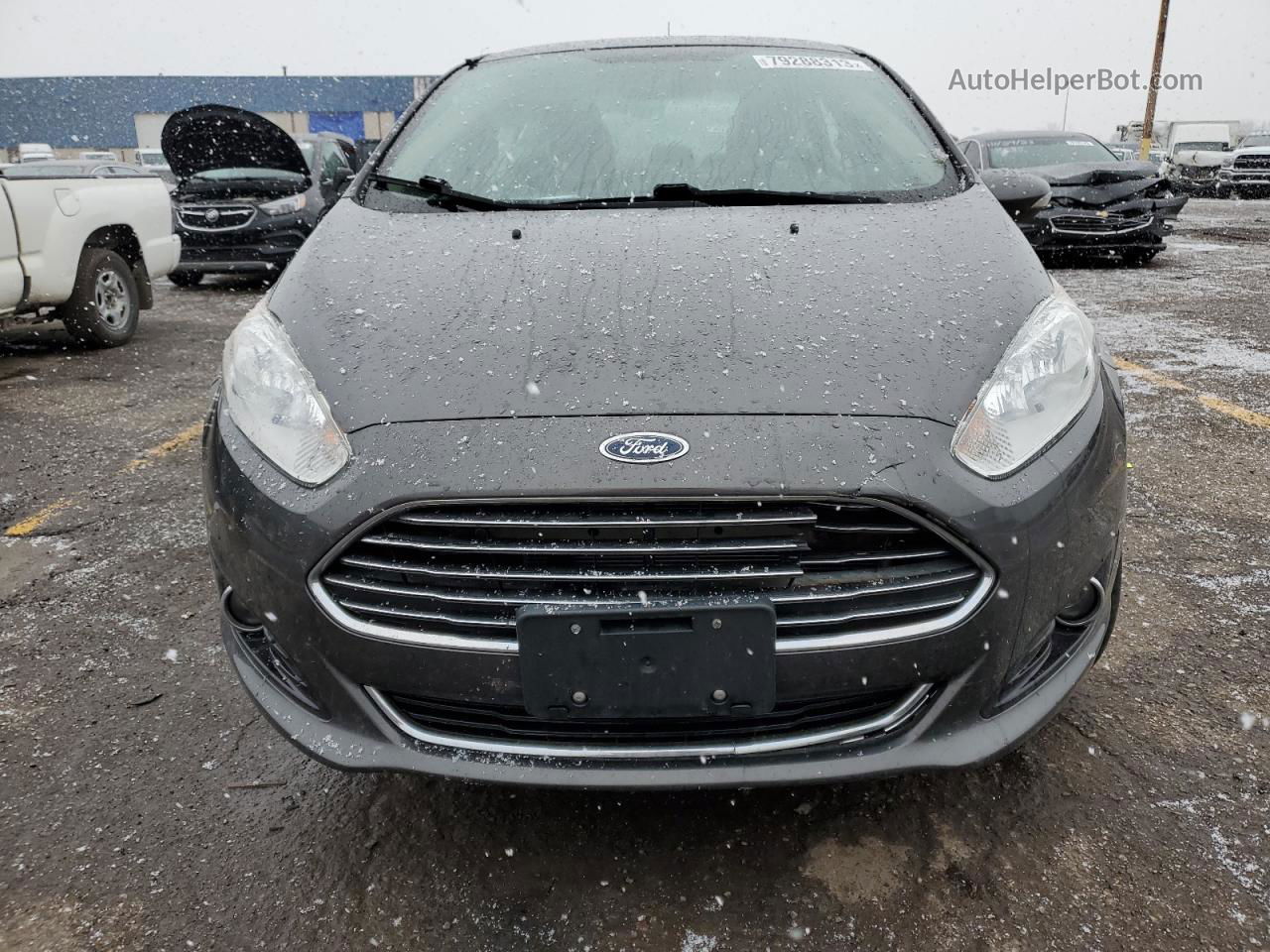 2017 Ford Fiesta Titanium Gray vin: 3FADP4CJ0HM123854