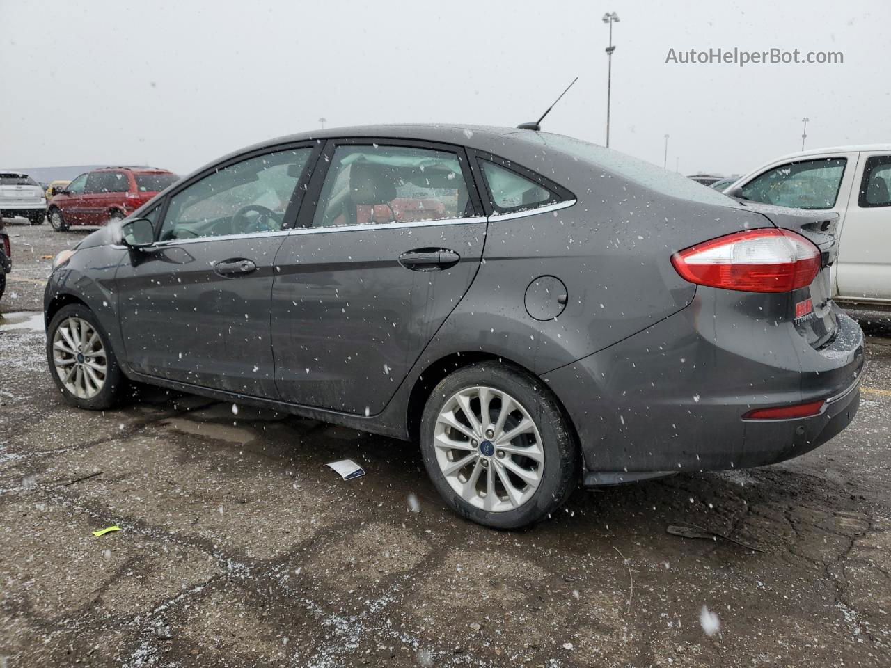 2017 Ford Fiesta Titanium Gray vin: 3FADP4CJ0HM123854