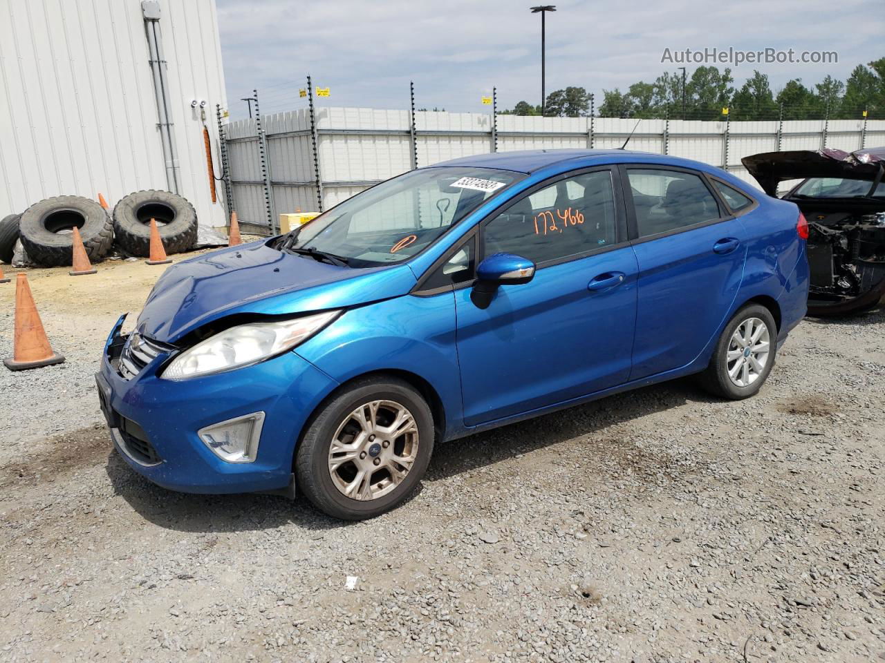 2011 Ford Fiesta Sel Blue vin: 3FADP4CJ1BM179289