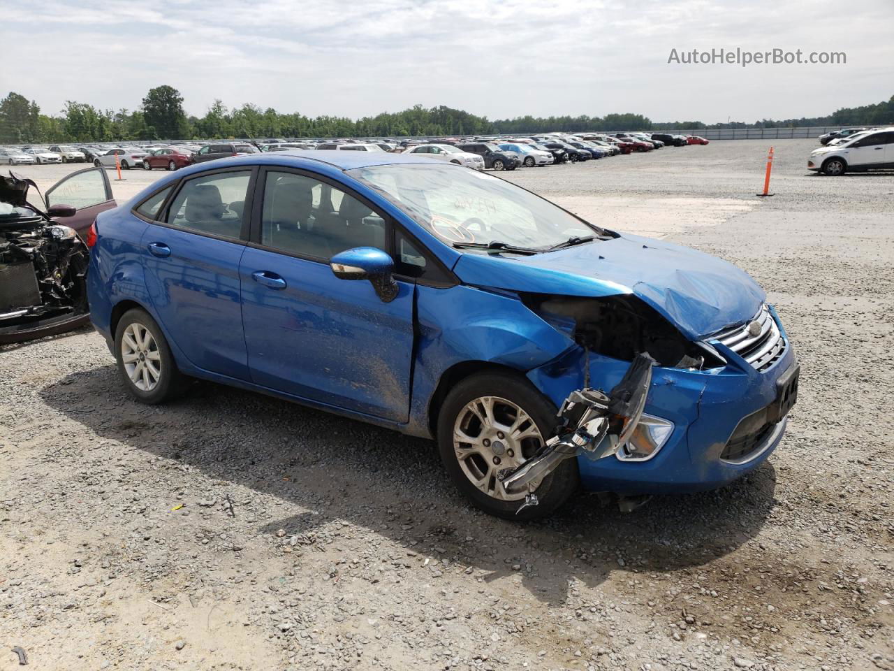 2011 Ford Fiesta Sel Blue vin: 3FADP4CJ1BM179289