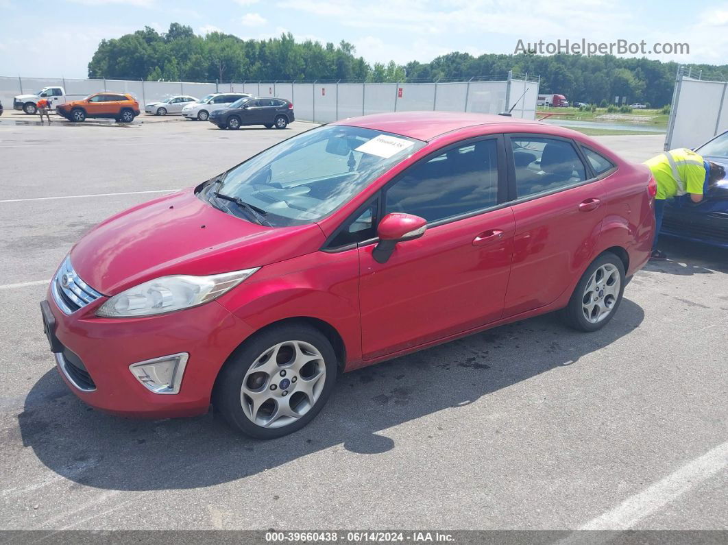 2011 Ford Fiesta Sel Красный vin: 3FADP4CJ4BM219591