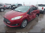 2015 Ford Fiesta Titanium Бордовый vin: 3FADP4CJ5FM151341