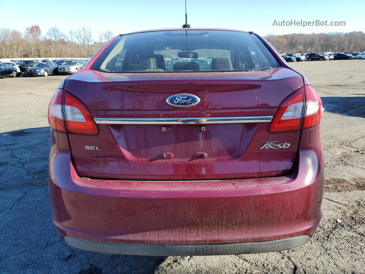 2011 Ford Fiesta Sel Red vin: 3FADP4CJ7BM113121