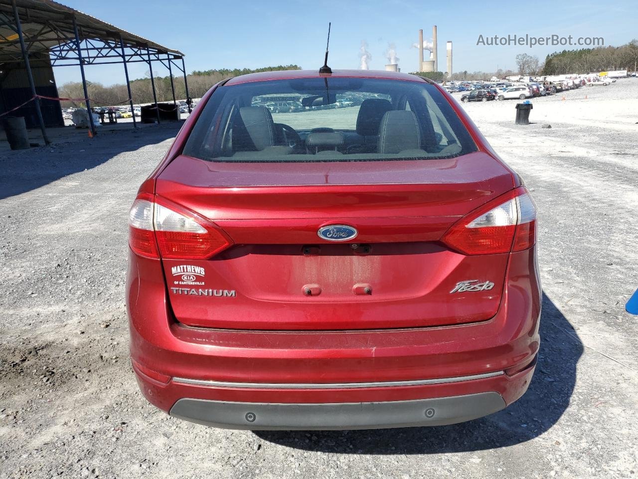 2015 Ford Fiesta Titanium Красный vin: 3FADP4CJ7FM152684