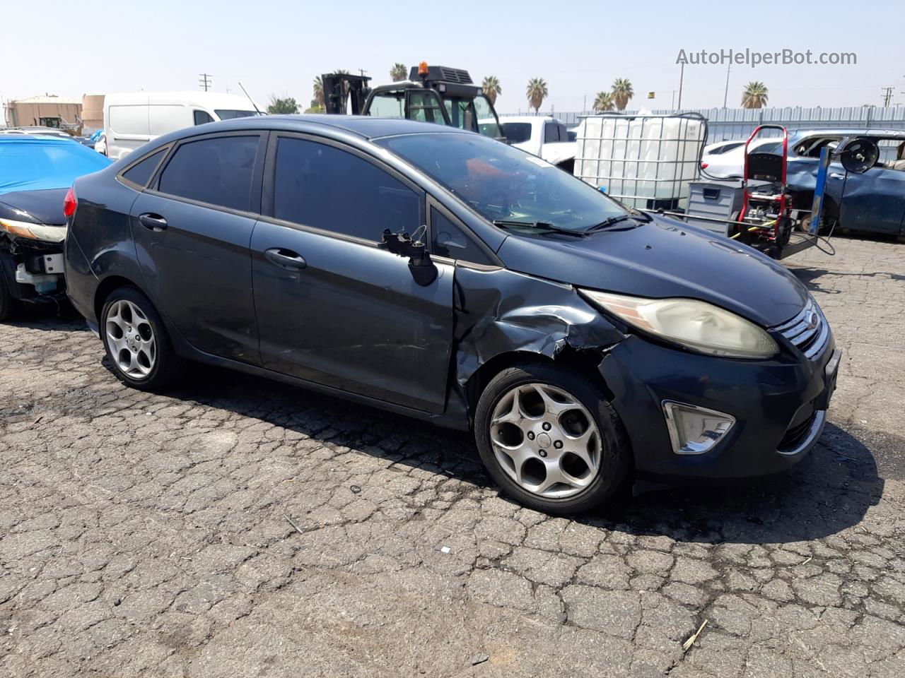 2011 Ford Fiesta Sel Серый vin: 3FADP4CJ8BM109112