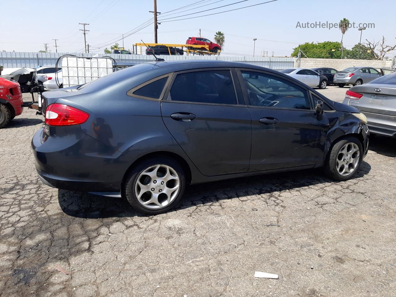 2011 Ford Fiesta Sel Серый vin: 3FADP4CJ8BM109112