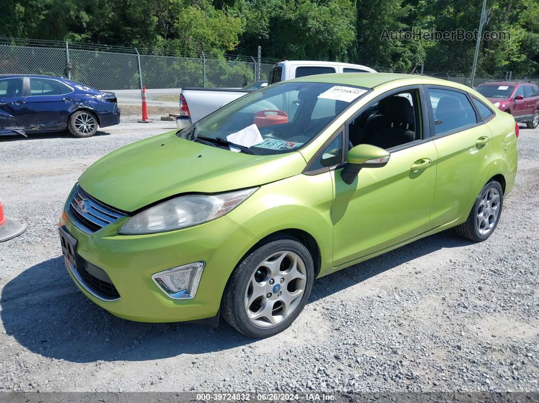 2011 Ford Fiesta Sel Green vin: 3FADP4CJ8BM203345