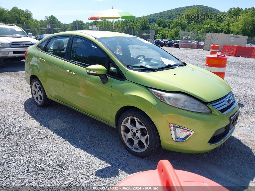 2011 Ford Fiesta Sel Green vin: 3FADP4CJ8BM203345