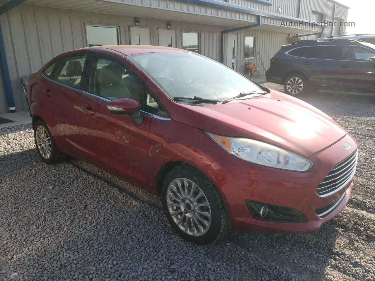 2015 Ford Fiesta Titanium Бордовый vin: 3FADP4CJ8FM181580