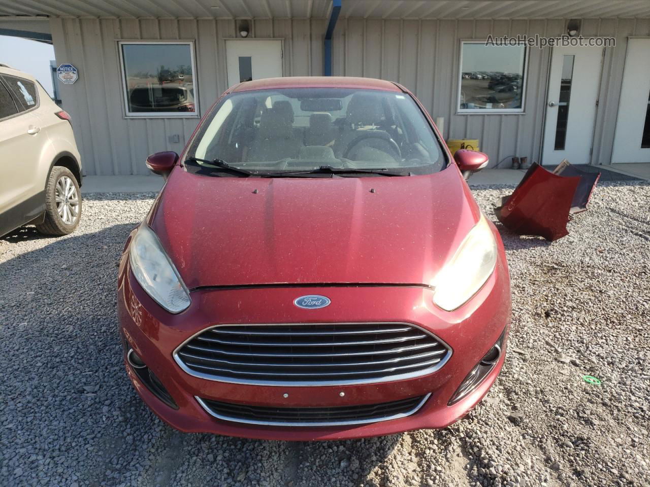 2015 Ford Fiesta Titanium Burgundy vin: 3FADP4CJ8FM181580