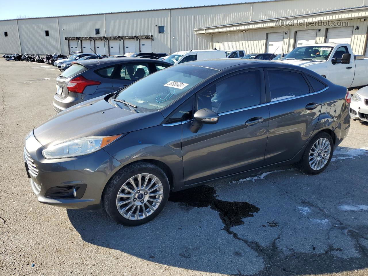 2015 Ford Fiesta Titanium Gray vin: 3FADP4CJ8FM209068