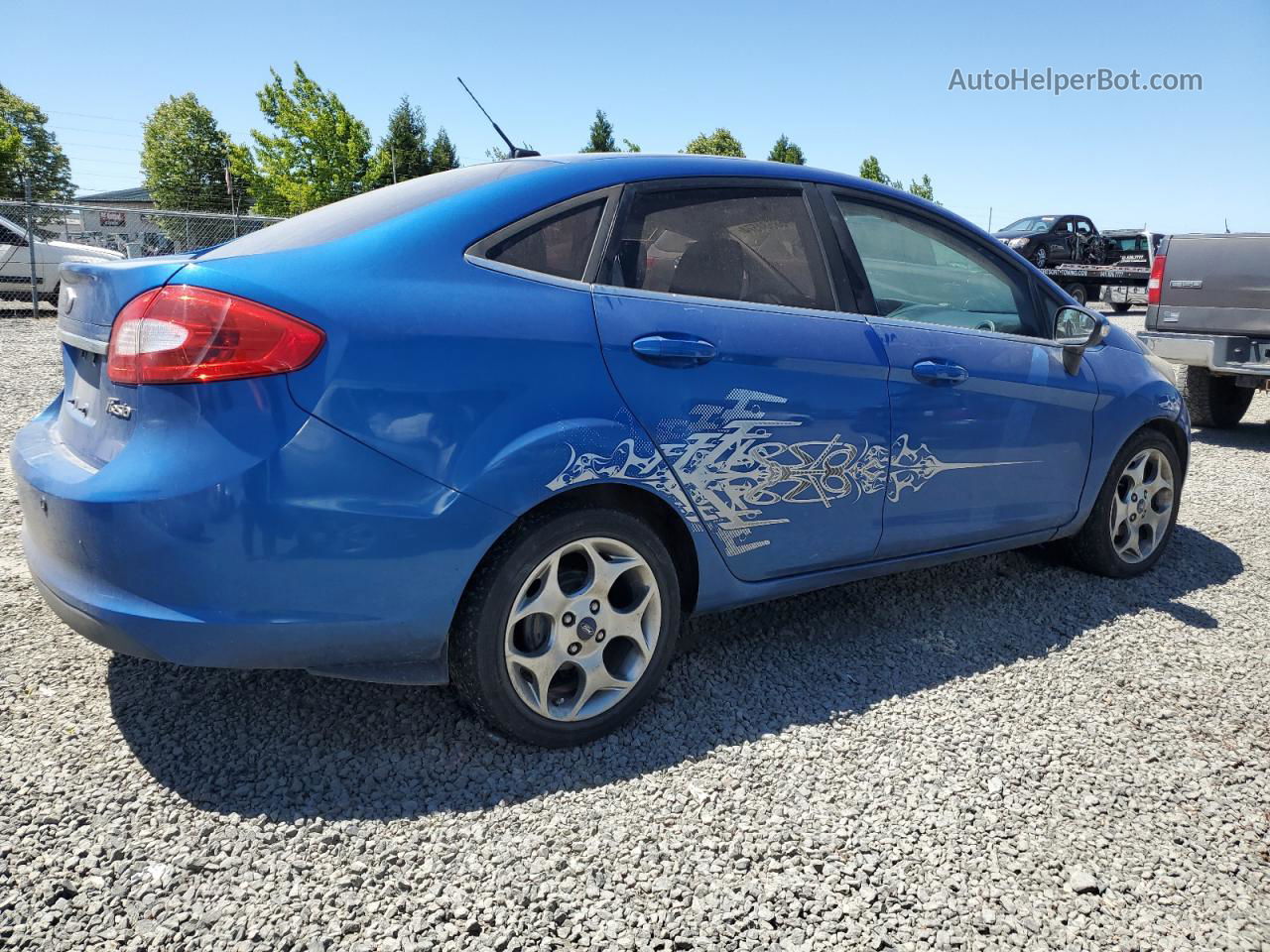 2011 Ford Fiesta Sel Синий vin: 3FADP4CJ9BM102413