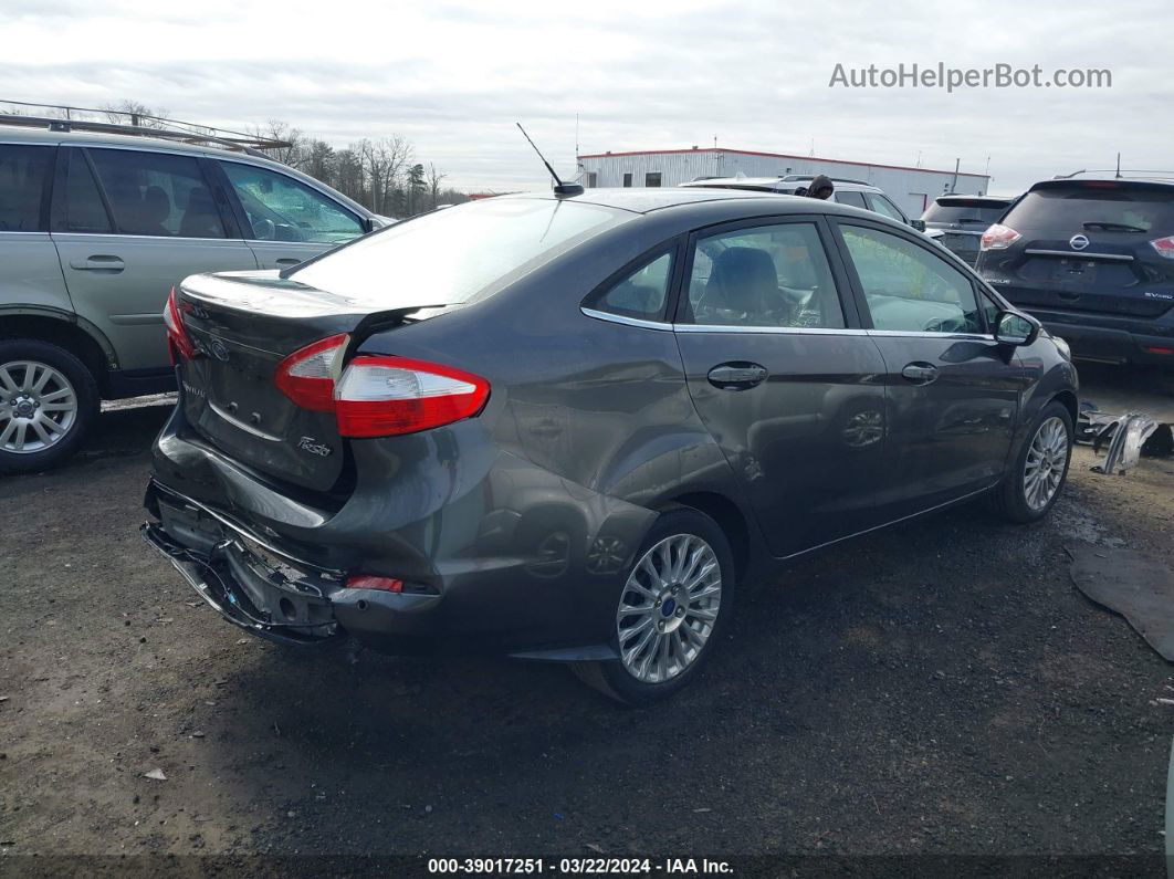 2015 Ford Fiesta Titanium Gray vin: 3FADP4CJ9FM225666