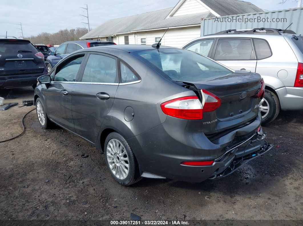 2015 Ford Fiesta Titanium Gray vin: 3FADP4CJ9FM225666