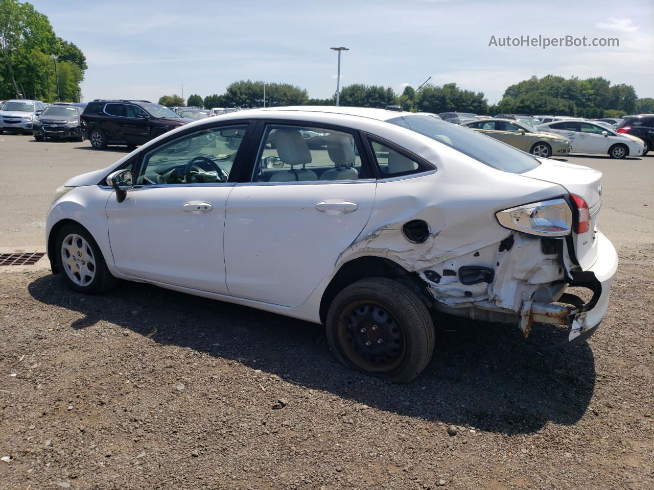 2011 Ford Fiesta Sel White vin: 3FADP4CJXBM217277