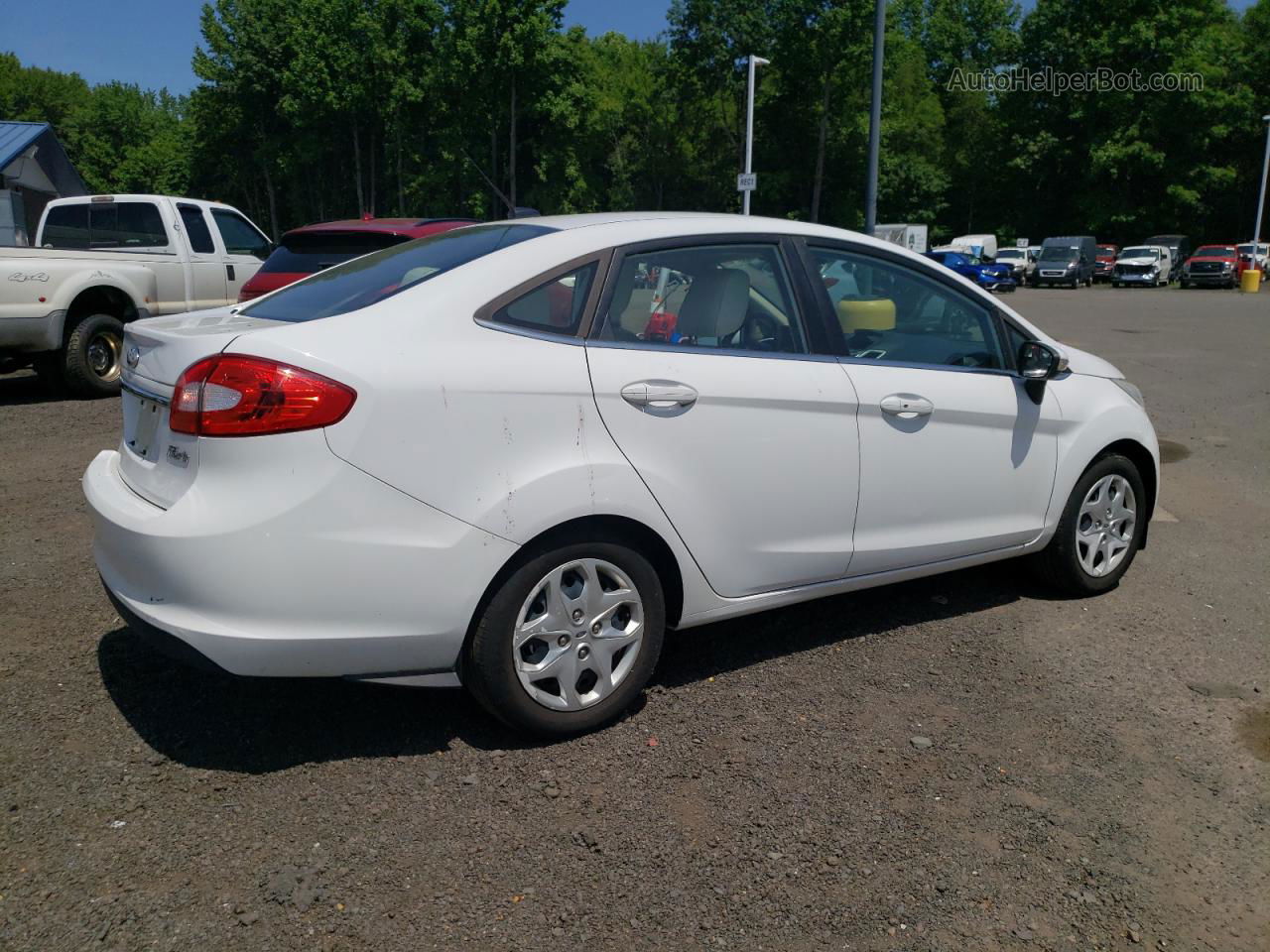 2011 Ford Fiesta Sel White vin: 3FADP4CJXBM217277