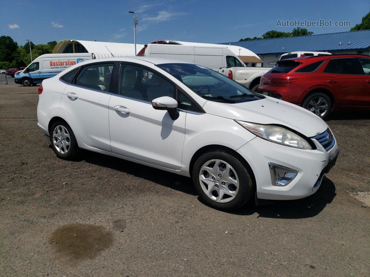 2011 Ford Fiesta Sel White vin: 3FADP4CJXBM217277