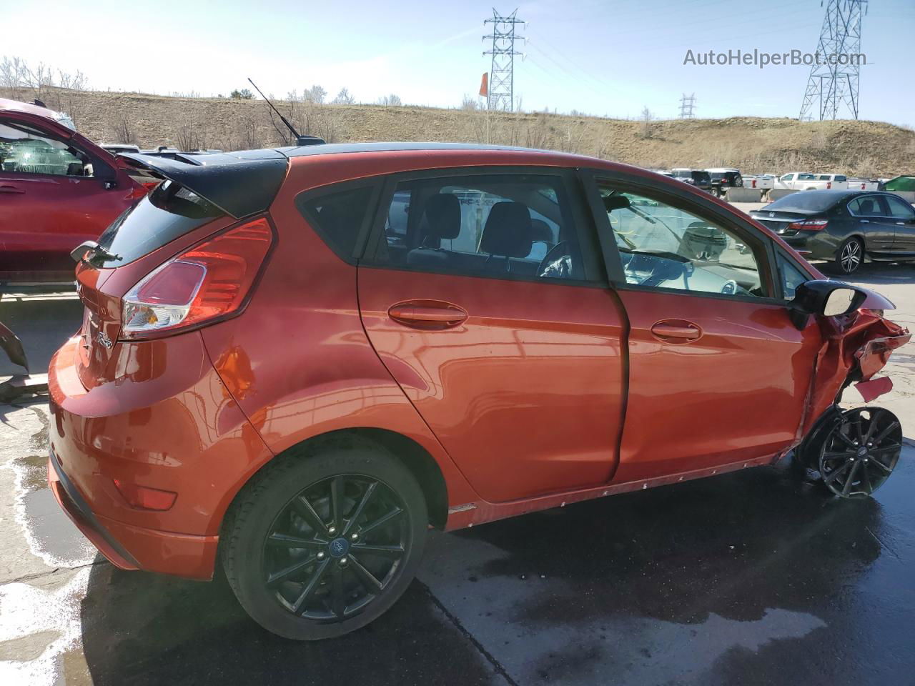 2019 Ford Fiesta St Orange vin: 3FADP4DJ1KM135422