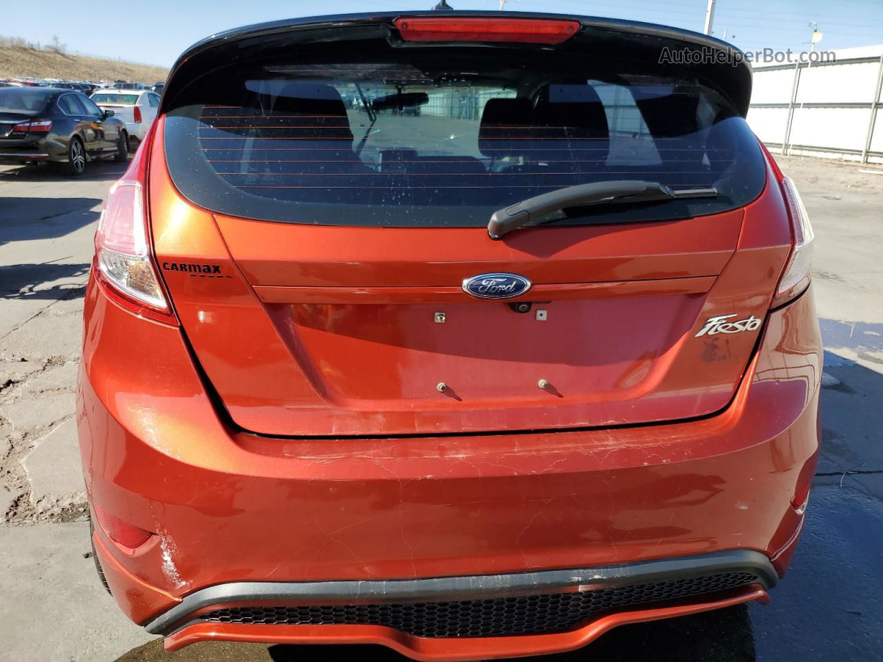 2019 Ford Fiesta St Orange vin: 3FADP4DJ1KM135422