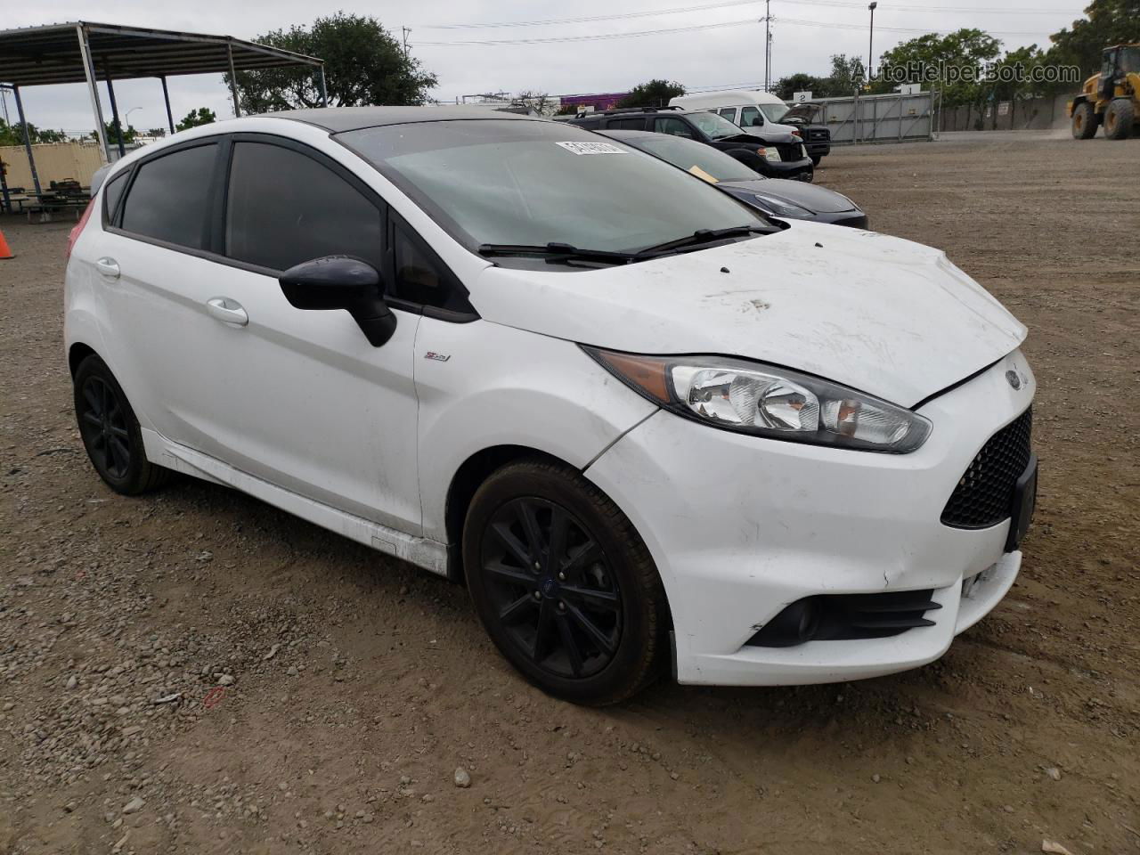 2019 Ford Fiesta St White vin: 3FADP4DJ2KM101733