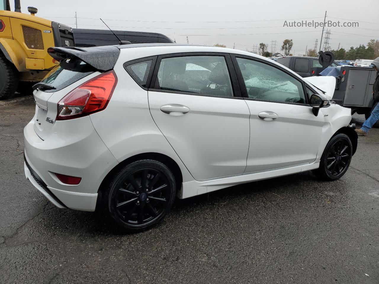 2019 Ford Fiesta St Белый vin: 3FADP4DJ4KM154949