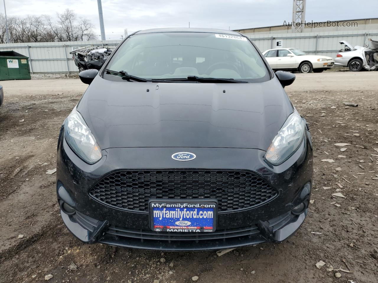 2019 Ford Fiesta St Черный vin: 3FADP4DJ5KM157844