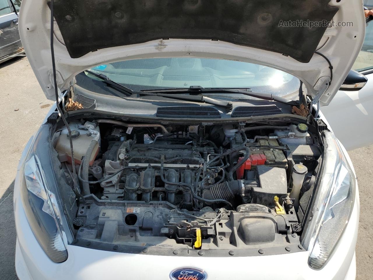 2019 Ford Fiesta St Белый vin: 3FADP4DJ7KM116020