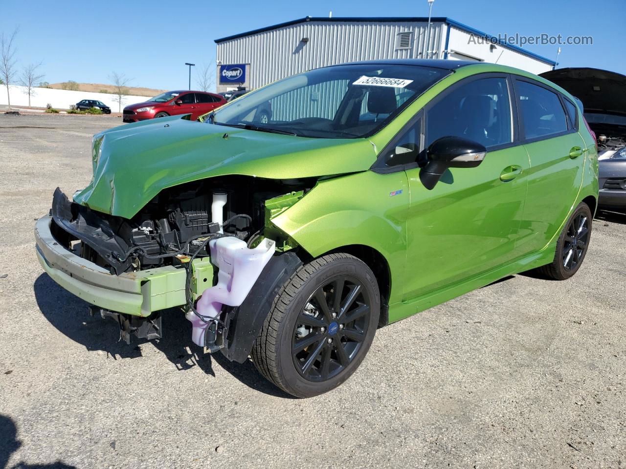 2019 Ford Fiesta St Green vin: 3FADP4DJ9KM122479