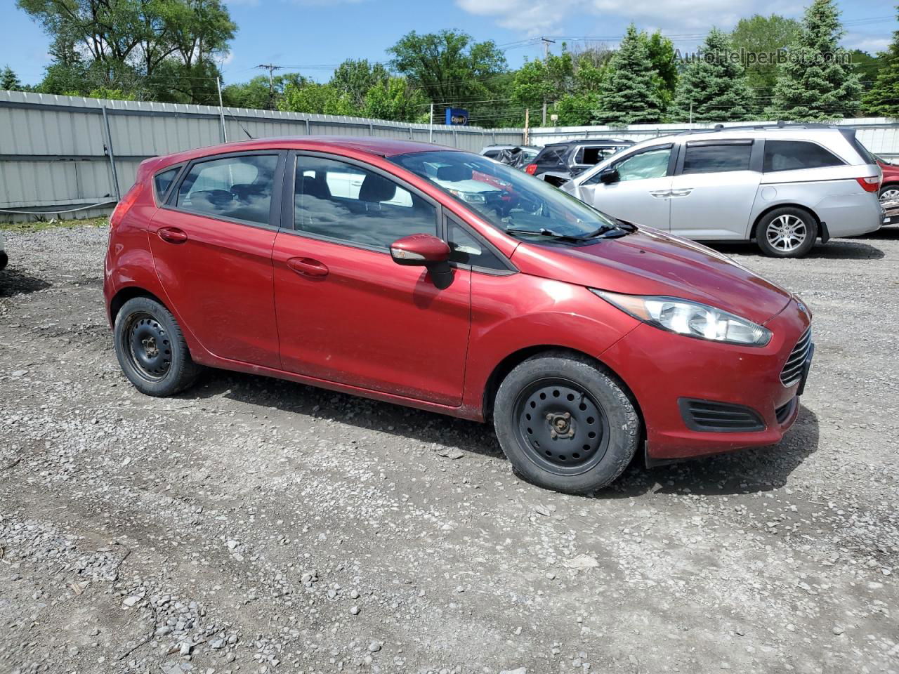 2015 Ford Fiesta Se Красный vin: 3FADP4EE4FM110022