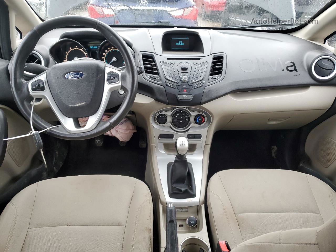 2015 Ford Fiesta Se Черный vin: 3FADP4EE7FM139398