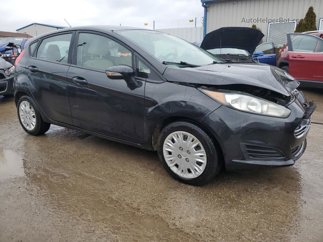 2015 Ford Fiesta Se Черный vin: 3FADP4EE7FM139398