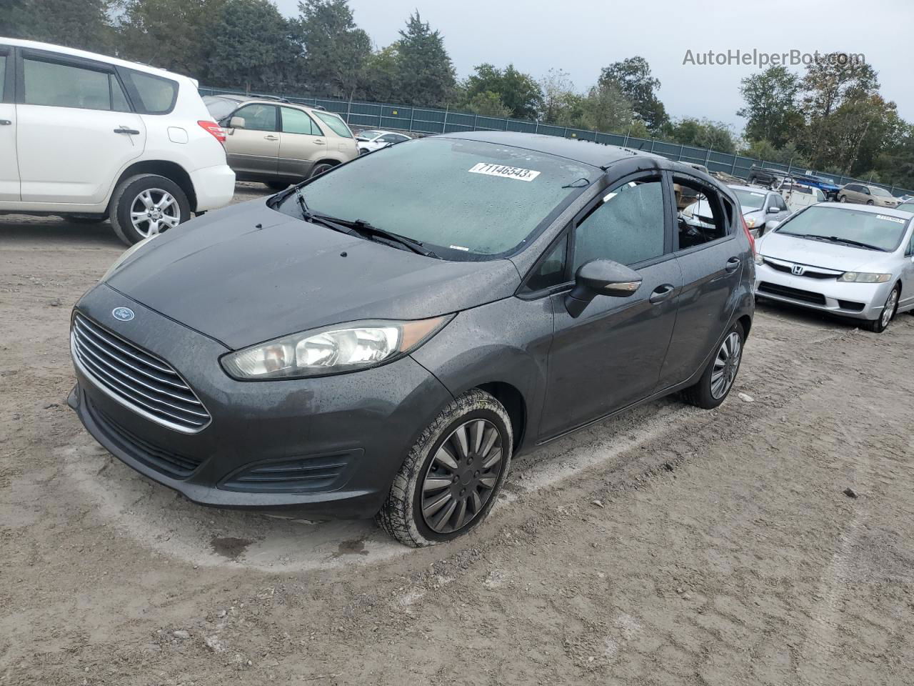 2015 Ford Fiesta Se Серый vin: 3FADP4EE7FM175382